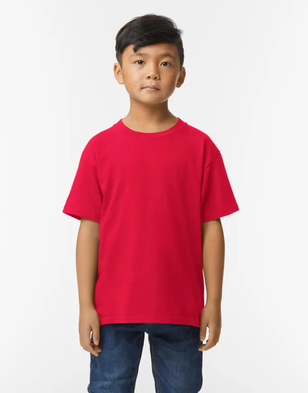 Softstyle Midweight Youth T-Shirt porté — vue 1