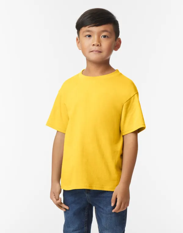 Softstyle Midweight Youth T-Shirt porté — vue 2