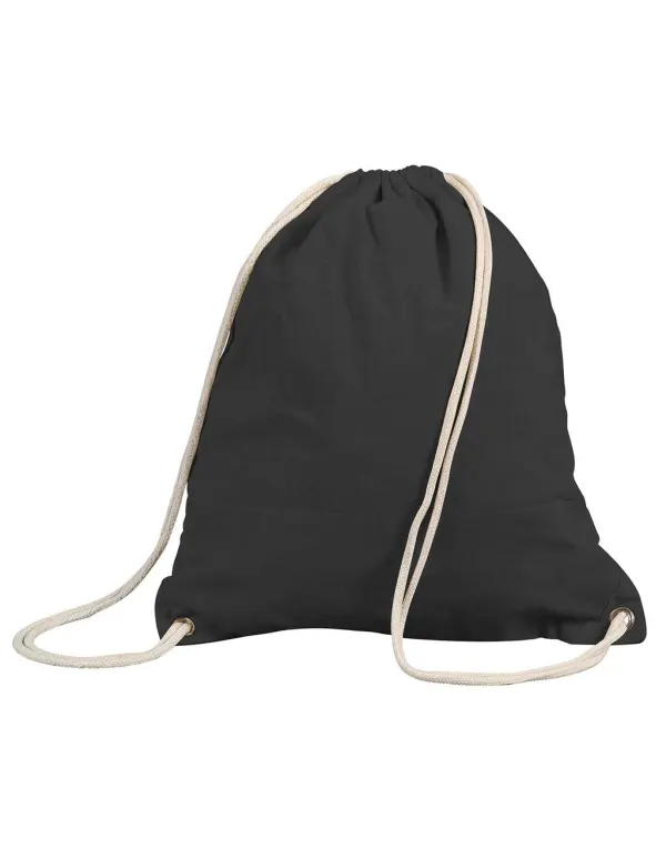 Stafford Cotton Drawstring Tote porté — vue 1