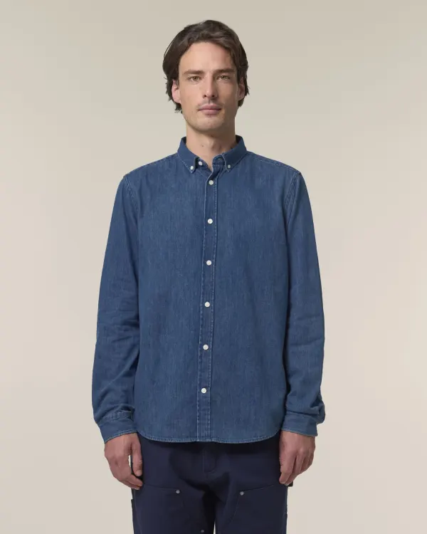 Stanley Denim Shirt porté — vue 2