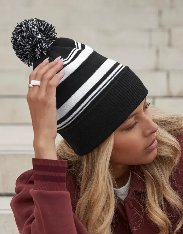 Striped Fan Beanie porté — vue 1