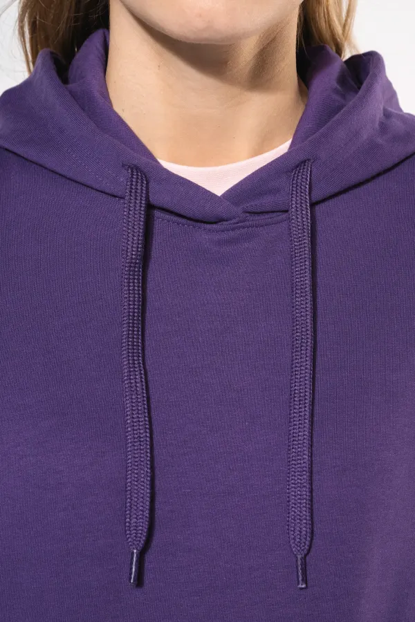 Sweat-shirt capuche femme porté — vue 2