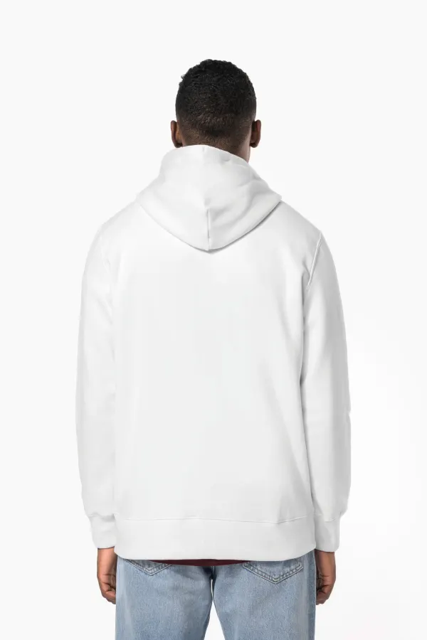 Sweat shirt capuche unisexe porté — vue 2