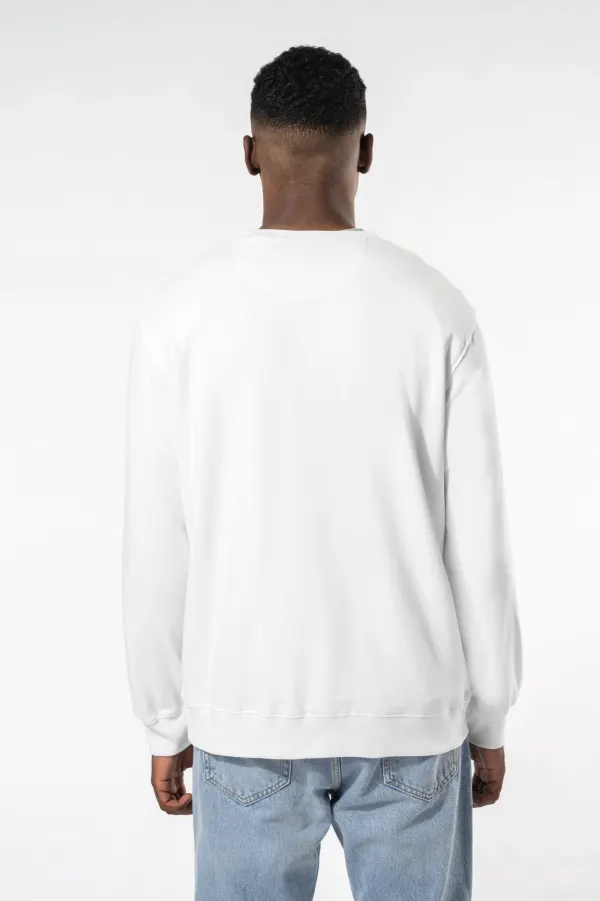 Sweat-shirt col rond 80/20 unisexe porté — vue 1
