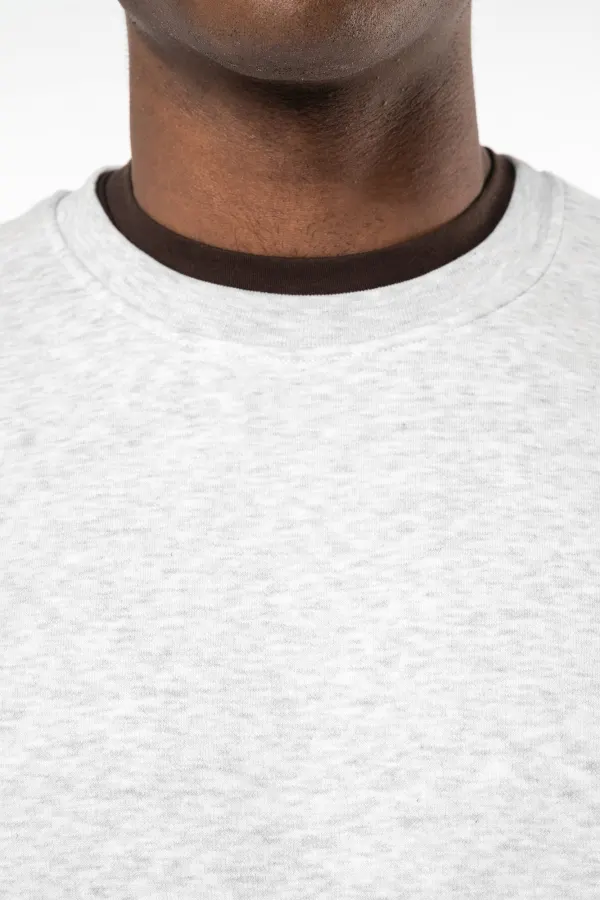 Sweat-shirt col rond homme (K488) porté — vue 4
