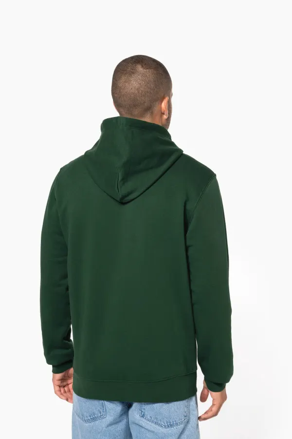 Sweat-shirt écoresponsable à capuche homme porté — vue 1
