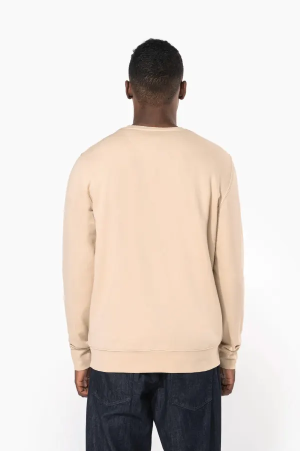 Sweat-shirt écoresponsable col rond unisexe porté — vue 1