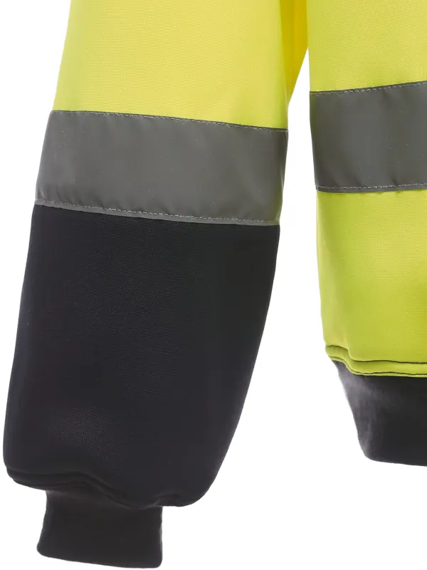 Sweat-shirt haute visibilité col rond porté — vue 4