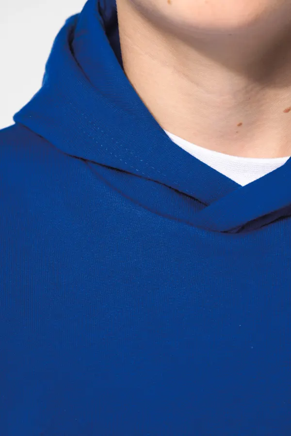 Sweat-shirt recyclé à capuche enfant porté — vue 4