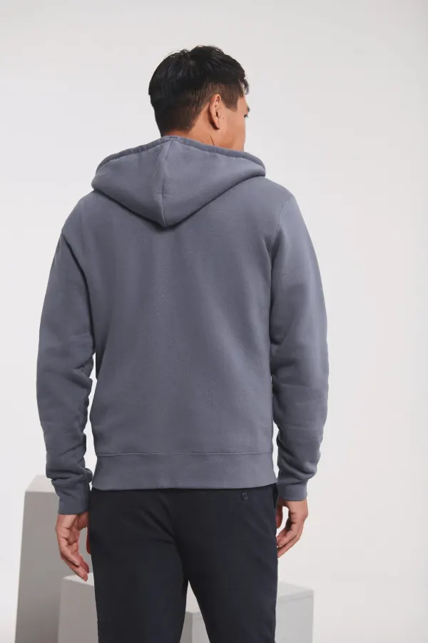 Sweat-shirt zippé capuche Authentic homme porté — vue 1