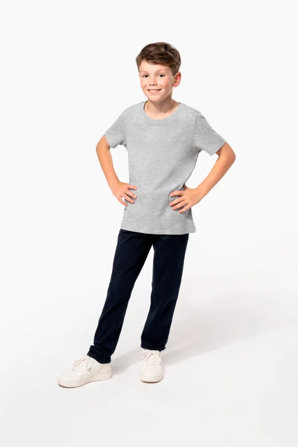 T-shirt col rond enfant porté — vue 2
