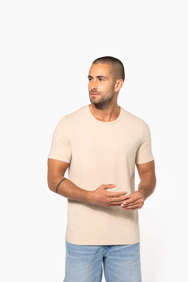 T-shirt col rond manches courtes homme porté — vue 3