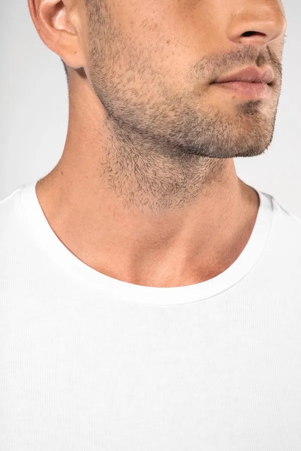 T-shirt col rond manches longues homme porté — vue 3