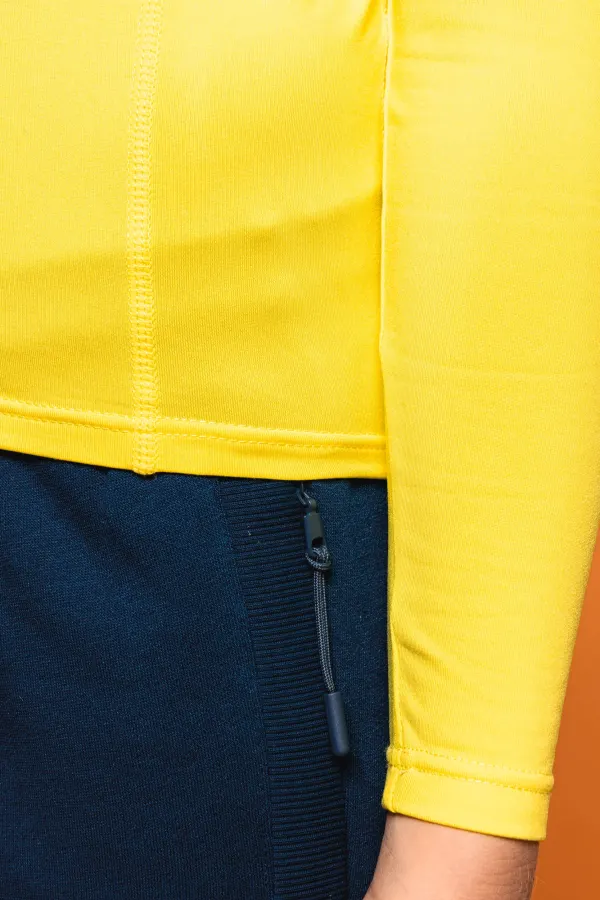 T-shirt double peau sport manches longues enfant porté — vue 3