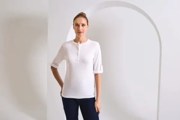 T-shirt femme "Long John" porté — vue 3