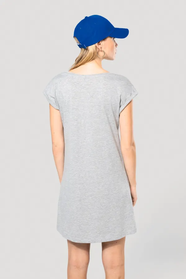 T-shirt long femme porté — vue 1