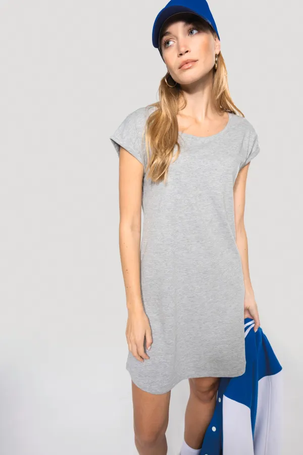 T-shirt long femme porté — vue 2