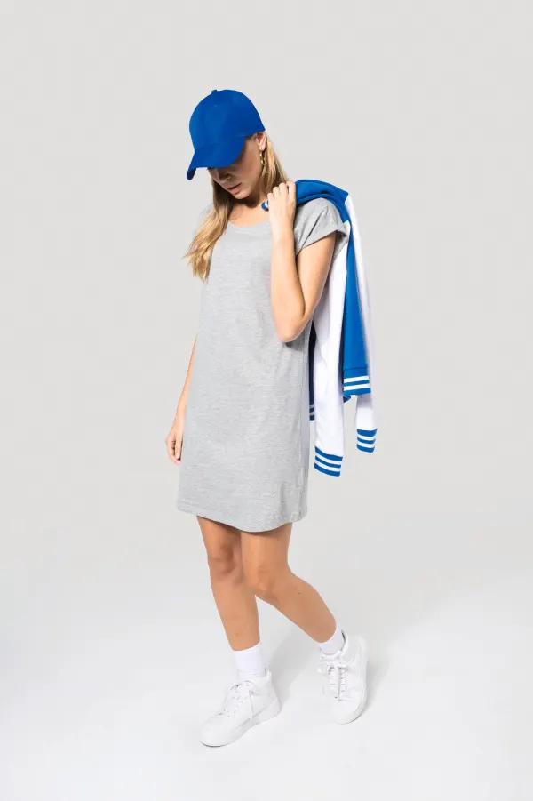 T-shirt long femme porté — vue 4