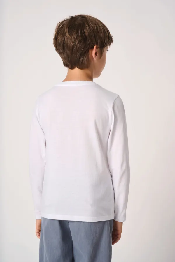T-shirt LSL enfant iDeal150 porté — vue 1