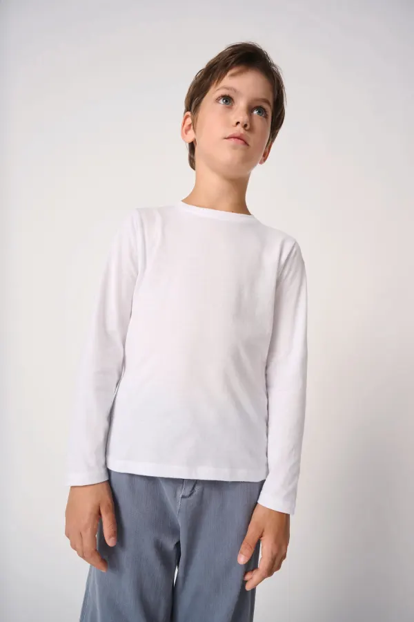 T-shirt LSL enfant iDeal150 porté — vue 2