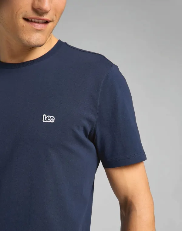 T-shirt Patch Logo Lee porté — vue 2