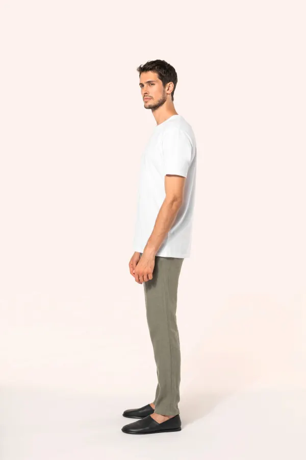 T-shirt Supima® col rond manches courtes homme porté — vue 2