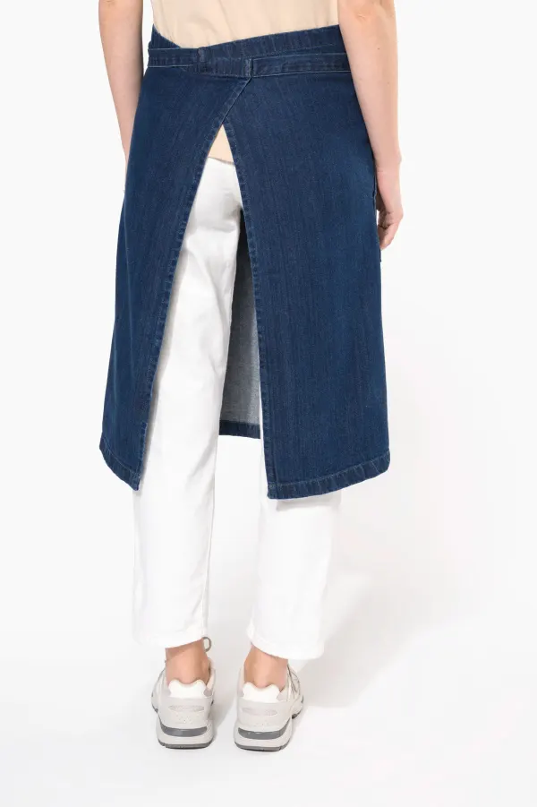 Tablier coton long porté — vue 2