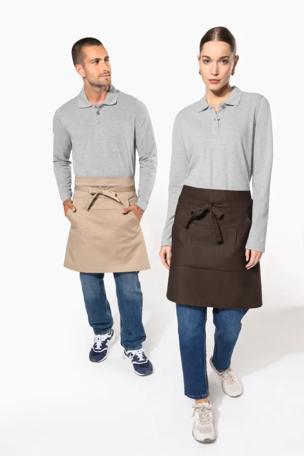 Tablier coton mi-long porté — vue 4