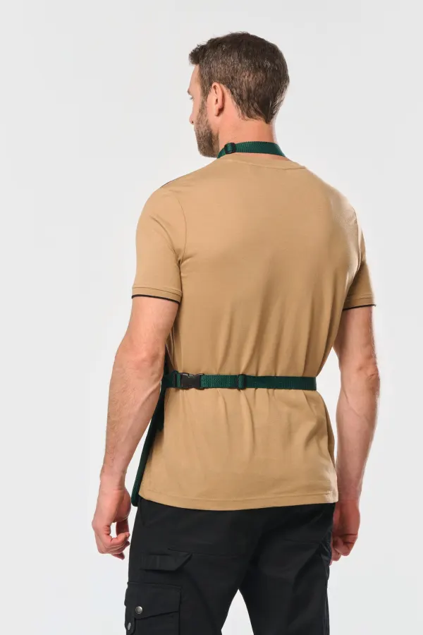 Tablier de jardinier imperméable écoresponsable unisexe porté — vue 2
