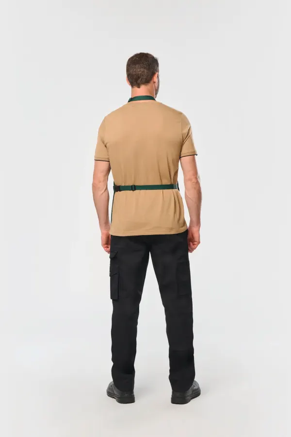 Tablier de jardinier imperméable écoresponsable unisexe porté — vue 4
