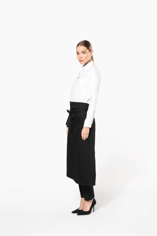 Tablier polycoton extra long porté — vue 4