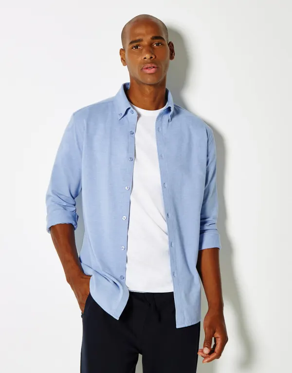 Tailored Fit Superwash® 60º Pique Shirt porté — vue 3