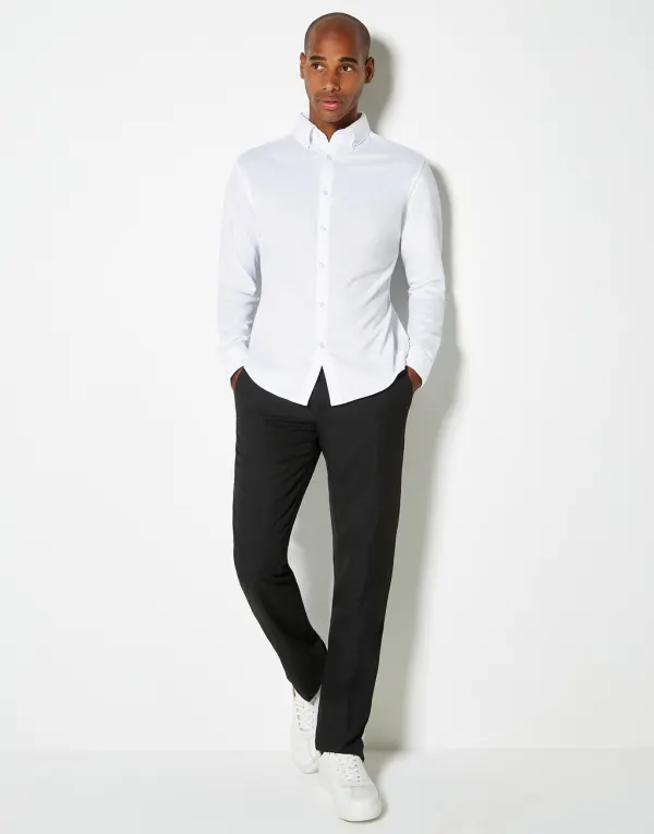 Tailored Fit Superwash® 60º Pique Shirt porté — vue 4