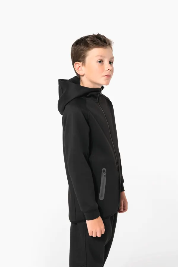 Veste à capuche performance enfant porté — vue 2