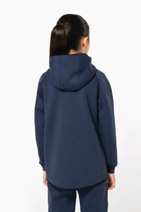Veste à capuche performance enfant porté — vue 4