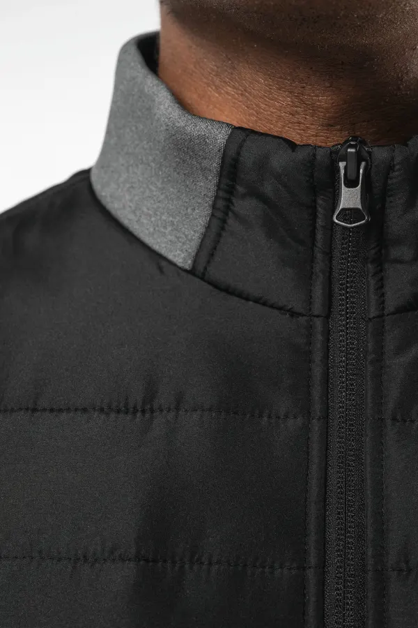 Veste bi-matière homme porté — vue 3