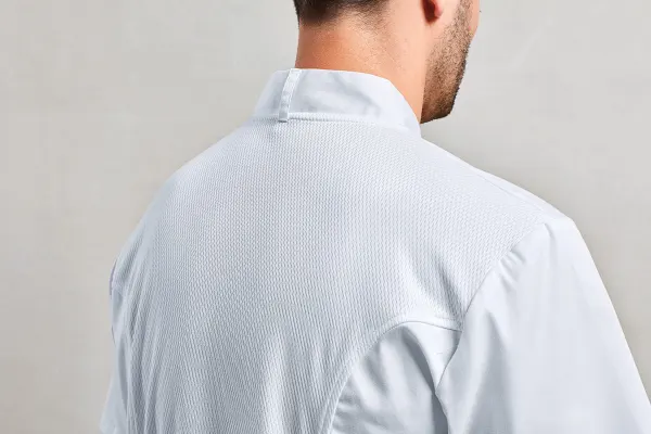 Veste chef cuisinier manches courtes Coolchecker® porté — vue 2