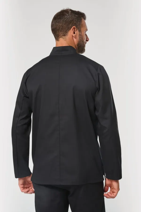 Veste de cuisine écoresponsable manches longues unisexe porté — vue 2