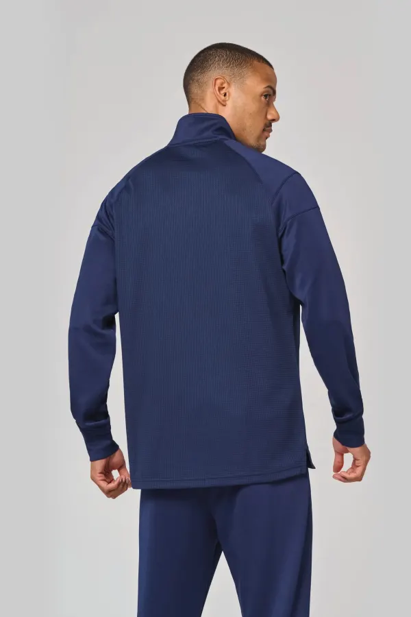 Veste de survêtement recyclée Premium unisexe porté — vue 2