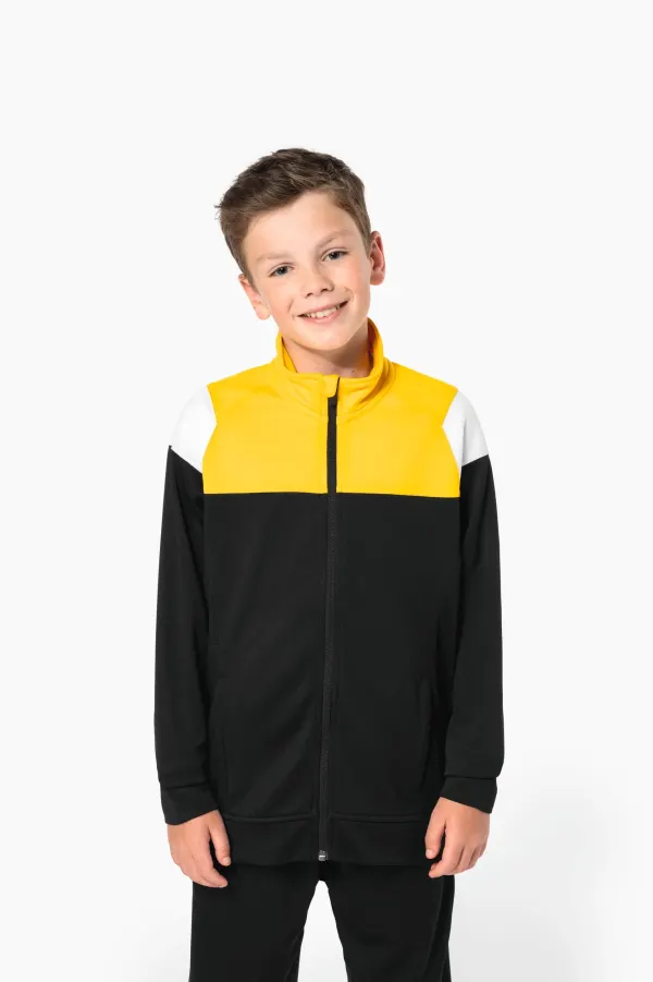Veste de survêtement zippée enfant porté — vue 1