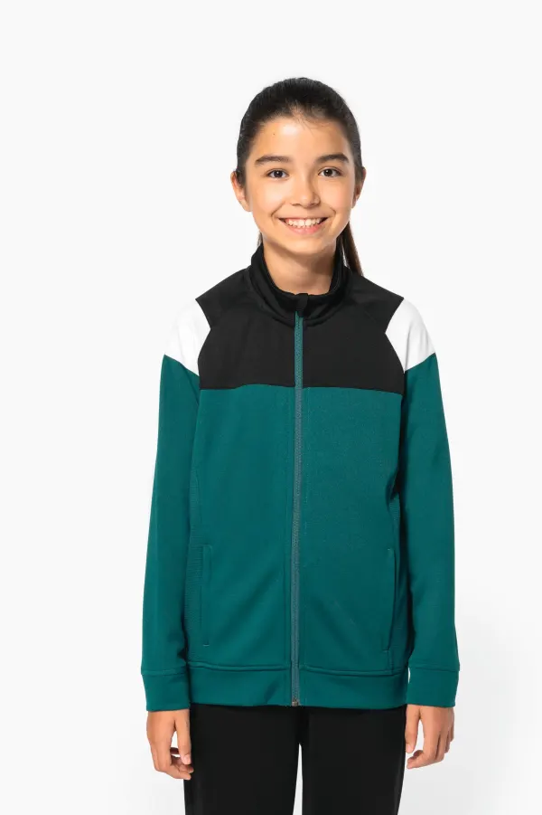 Veste de survêtement zippée enfant porté — vue 3