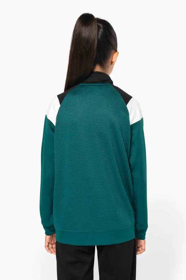Veste de survêtement zippée enfant porté — vue 4