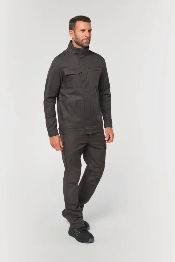Veste de travail sans métal unisexe porté — vue 3