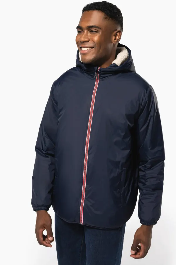 Veste doublée sherpa unisexe porté — vue 1