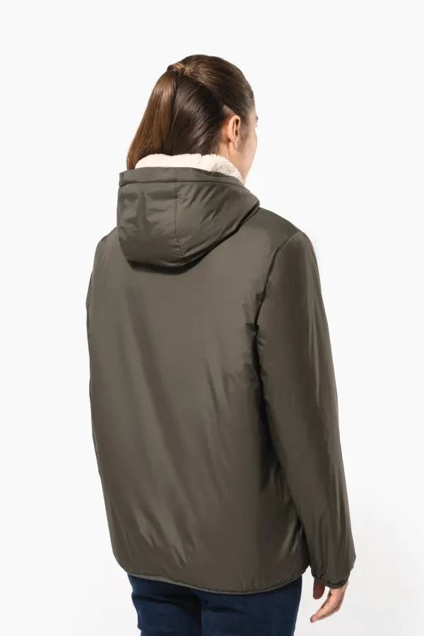 Veste doublée sherpa unisexe porté — vue 3