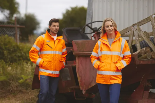 Veste haute visibilité "Fontaine Storm" porté — vue 1
