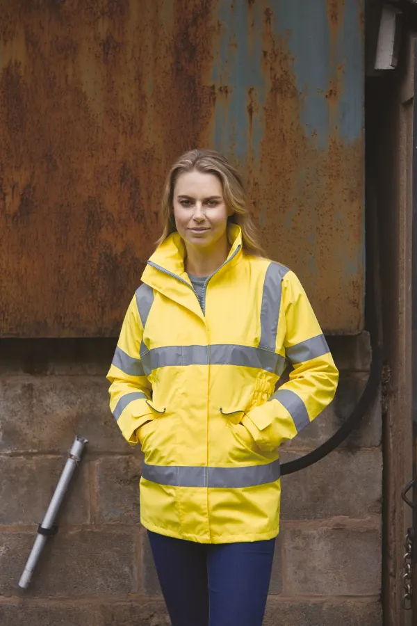 Veste haute visibilité "Management" femme porté — vue 1