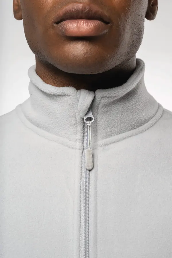 Veste micropolaire écoresponsable unisexe porté — vue 4