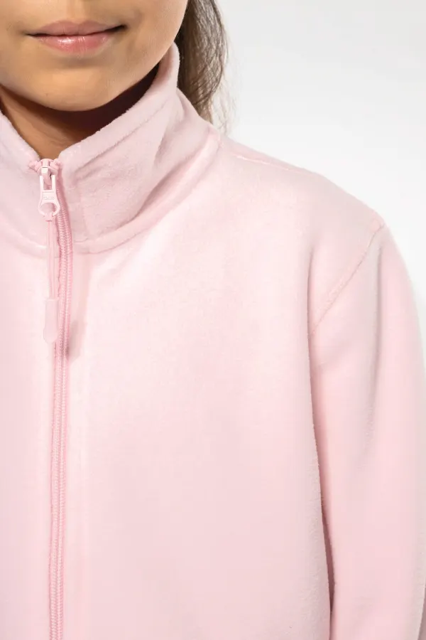 Veste micropolaire zippée enfant porté — vue 2