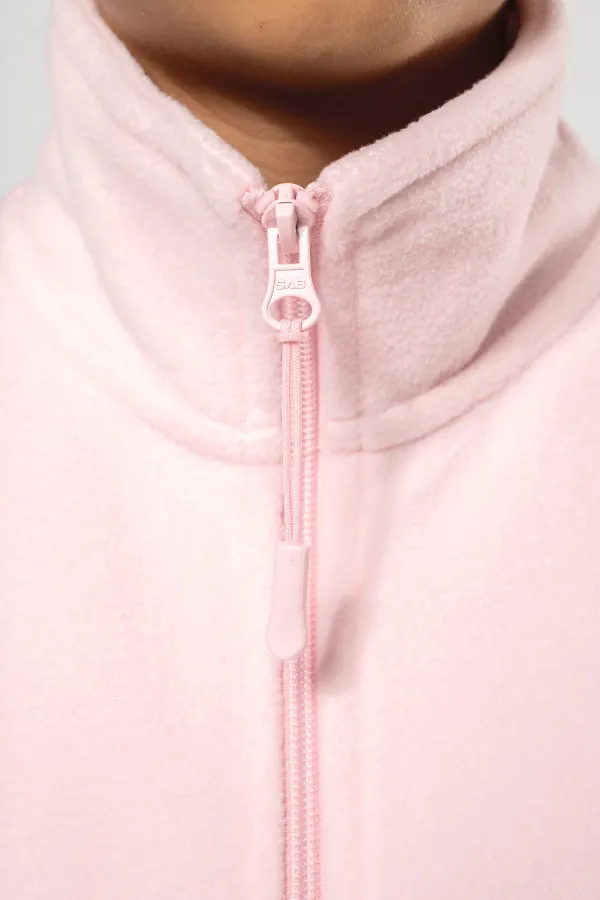 Veste micropolaire zippée enfant porté — vue 3